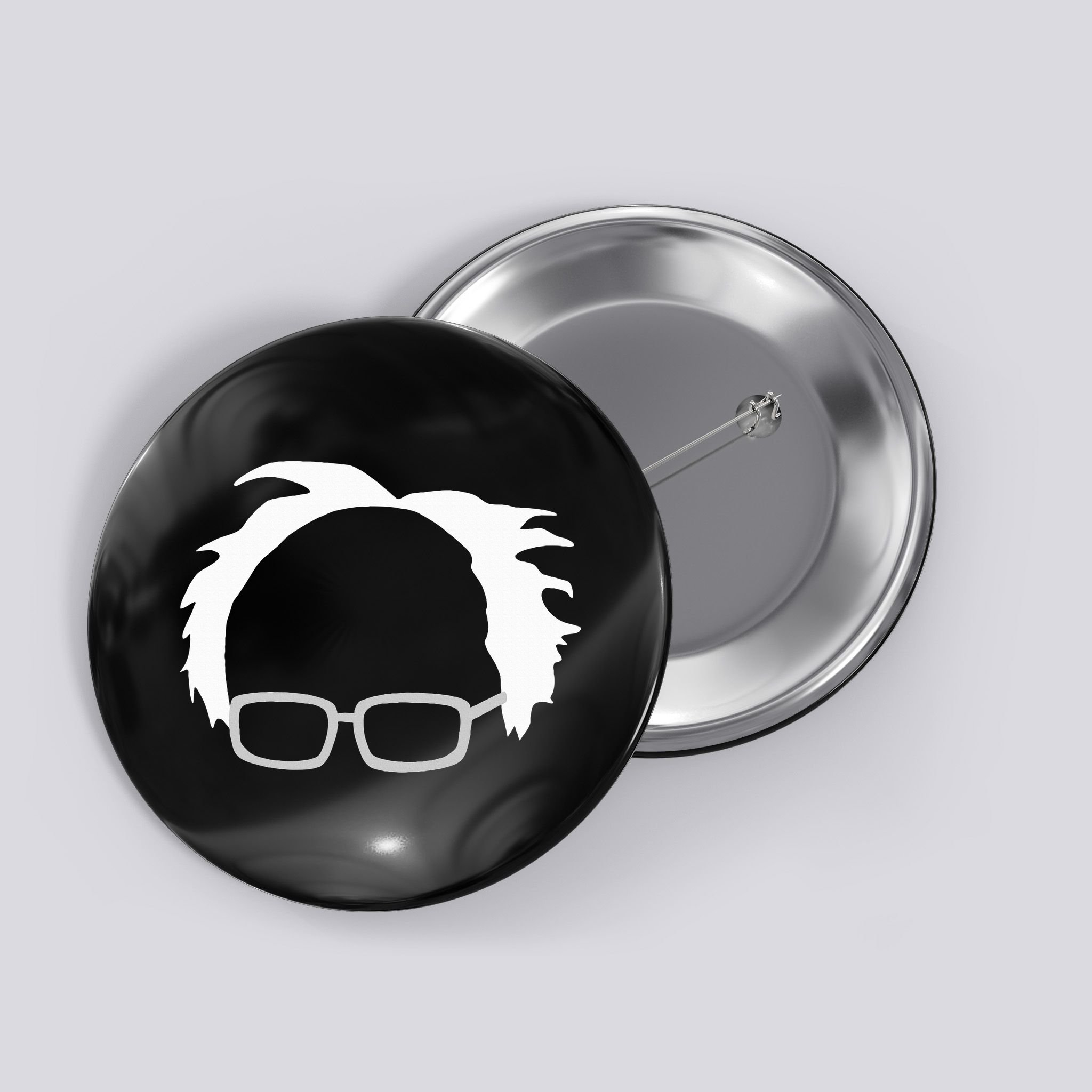 Bernie Sanders Hair And Glasses Bernie 2024 Button