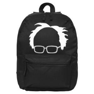 Bernie Sanders Hair And Glasses Bernie 2024 16 in Basic Backpack