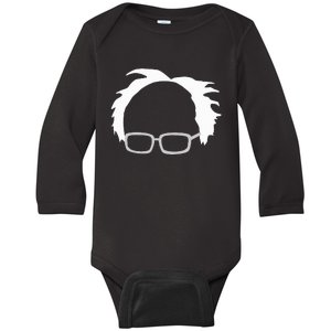 Bernie Sanders Hair And Glasses Bernie 2024 Baby Long Sleeve Bodysuit