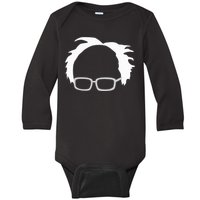 Bernie Sanders Hair And Glasses Bernie 2024 Baby Long Sleeve Bodysuit