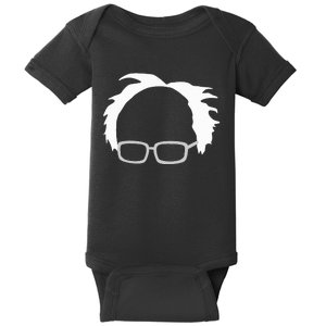 Bernie Sanders Hair And Glasses Bernie 2024 Baby Bodysuit