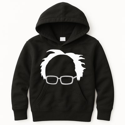 Bernie Sanders Hair And Glasses Bernie 2024 Kids Hoodie