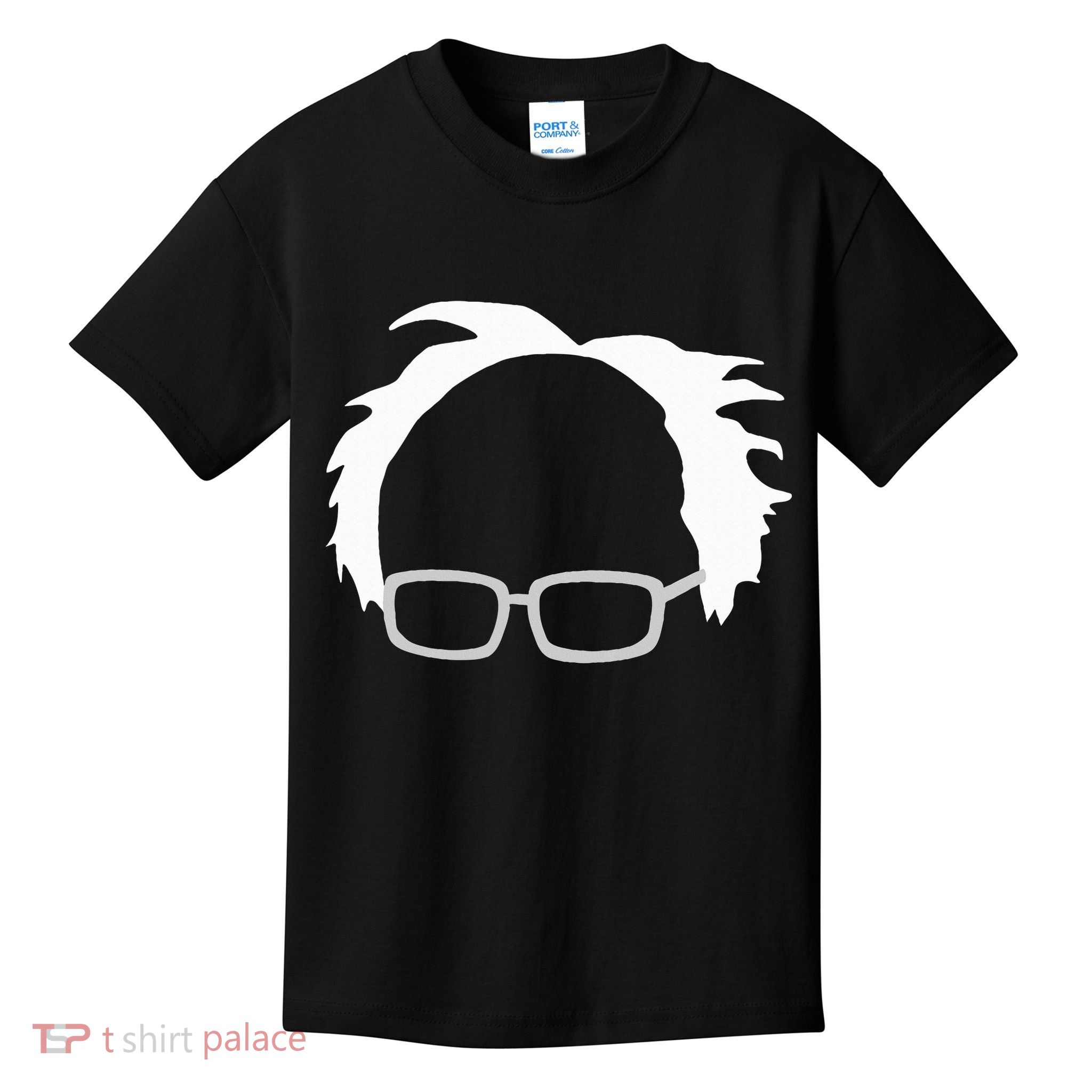 Bernie Sanders Hair And Glasses Bernie 2024 Kids T-Shirt