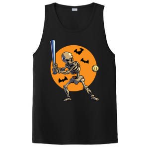 Baseball Skeleton Halloween Baseball Halloween 2593 PosiCharge Competitor Tank