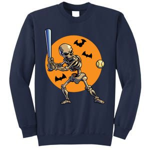 Baseball Skeleton Halloween Baseball Halloween 2593 Sweatshirt