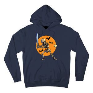 Baseball Skeleton Halloween Baseball Halloween 2593 Tall Hoodie