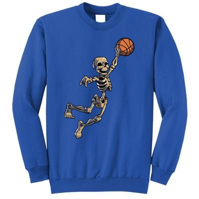 Basketball Skeleton Halloween Basketball Sweatshirt