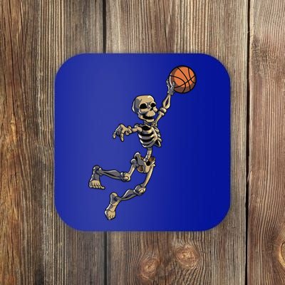 Basketball Skeleton Halloween Basketball Coaster