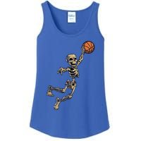 Basketball Skeleton Halloween Basketball Ladies Essential Tank