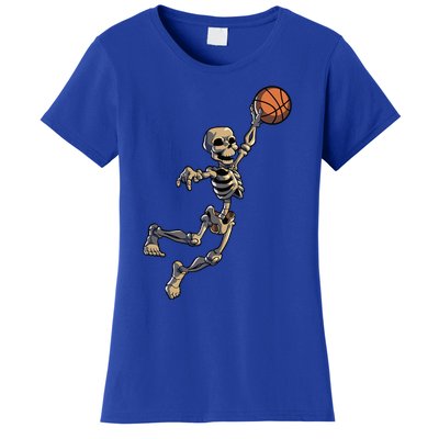 Basketball Skeleton Halloween Basketball Women's T-Shirt