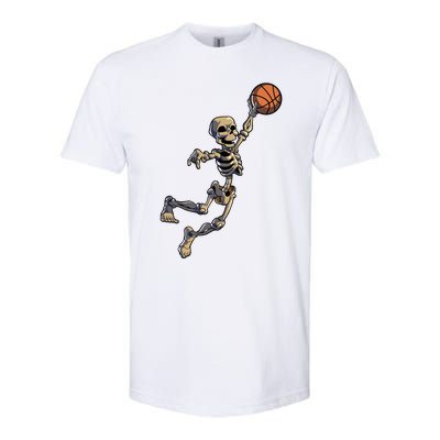 Basketball Skeleton Halloween Basketball Softstyle® CVC T-Shirt