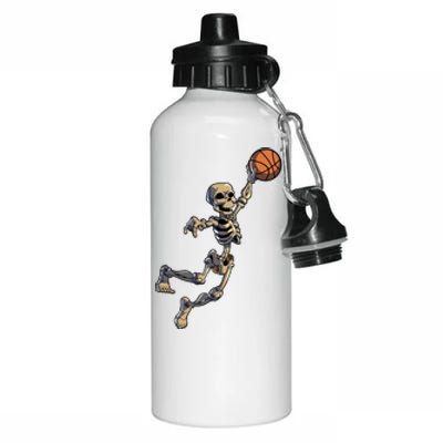 Basketball Skeleton Halloween Basketball Aluminum Water Bottle 