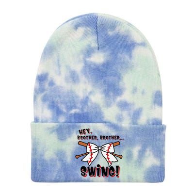 Baseball Sister Hey Brother Brother Swing Tie Dye 12in Knit Beanie