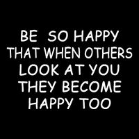 BE SO HAPPY THAT WHEN OTHERS SEE YOU THEY BECOME HAPPY TOO Stripe Pom Pom Beanie
