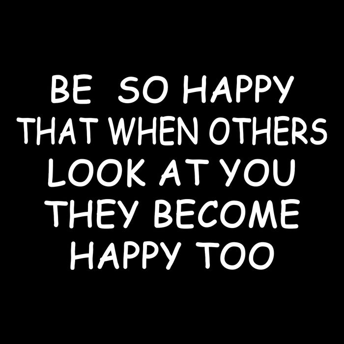 BE SO HAPPY THAT WHEN OTHERS SEE YOU THEY BECOME HAPPY TOO Stripe Pom Pom Beanie