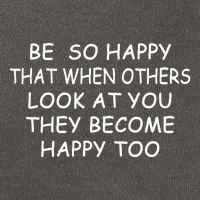 BE SO HAPPY THAT WHEN OTHERS SEE YOU THEY BECOME HAPPY TOO Cotton Canvas Backpack