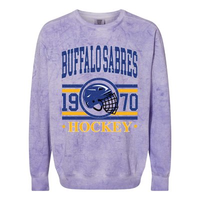 Buffalo Sabres Hockey Team Supporter Colorblast Crewneck Sweatshirt