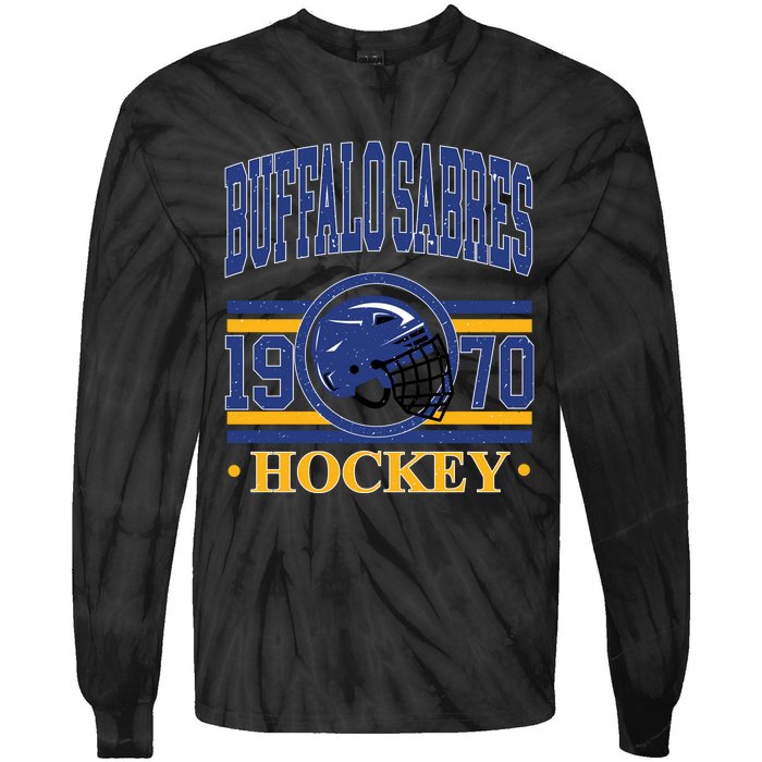 Buffalo Sabres Hockey Team Supporter Tie-Dye Long Sleeve Shirt