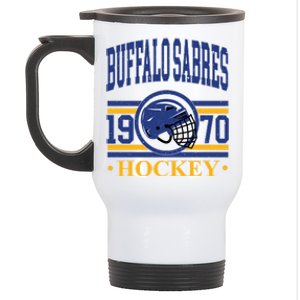 Buffalo Sabres Hockey Team Supporter Stainless Steel Travel Mug