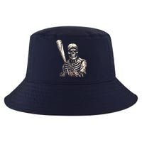 Baseball Skeleton Halloween Baseball Player Spooky Cool Comfort Performance Bucket Hat