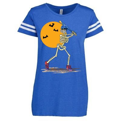 Baseball Skeleton Halloween Baseball Halloween Enza Ladies Jersey Football T-Shirt