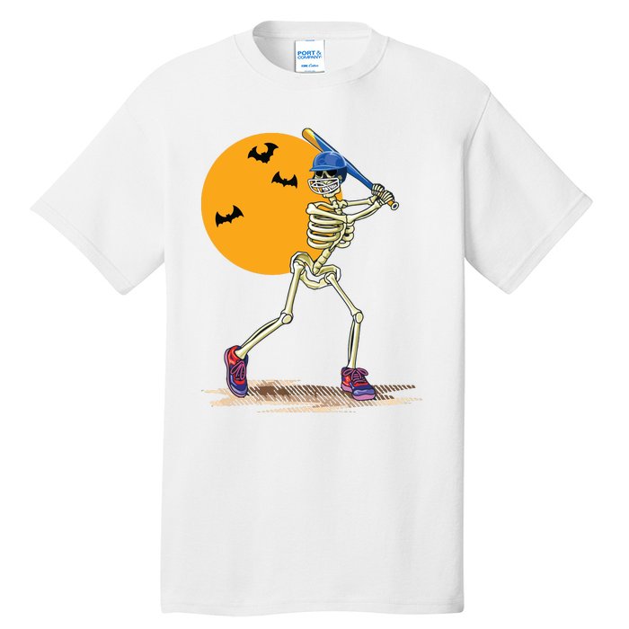 Baseball Skeleton Halloween Baseball Halloween Tall T-Shirt