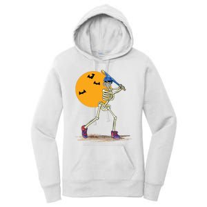 Baseball Skeleton Halloween Baseball Halloween Women's Pullover Hoodie