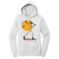 Baseball Skeleton Halloween Baseball Halloween Women's Pullover Hoodie