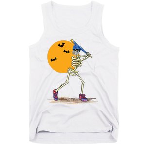 Baseball Skeleton Halloween Baseball Halloween Tank Top