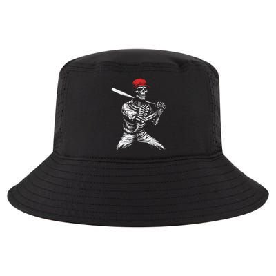 Baseball Skeleton Halloween Baseball Player Cool Comfort Performance Bucket Hat