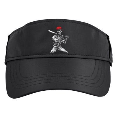 Baseball Skeleton Halloween Baseball Player Adult Drive Performance Visor