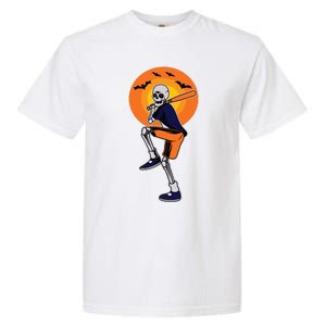 Baseball Skeleton Halloween Boy Baseball Halloween Garment-Dyed Heavyweight T-Shirt