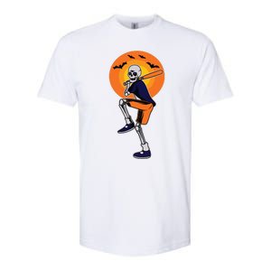 Baseball Skeleton Halloween Boy Baseball Halloween Softstyle CVC T-Shirt