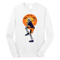 Baseball Skeleton Halloween Boy Baseball Halloween Long Sleeve Shirt