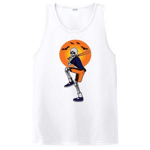 Baseball Skeleton Halloween Boy Baseball Halloween PosiCharge Competitor Tank