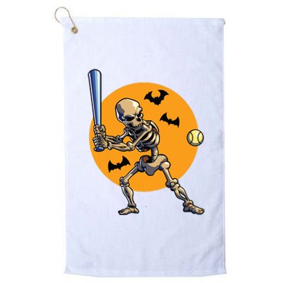 Baseball Skeleton Halloween Boy Baseball Halloween Platinum Collection Golf Towel