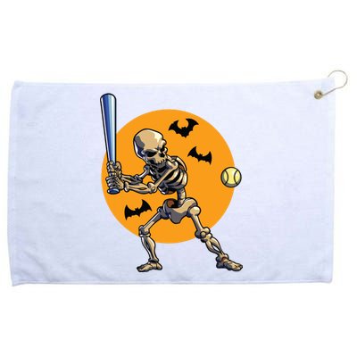 Baseball Skeleton Halloween Boy Baseball Halloween Grommeted Golf Towel