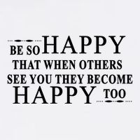 BE SO HAPPY THAT WHEN OTHERS SEE YOU THEY BECOME HAPPY TOO POSITIVE MESSAGE Garment-Dyed Sweatshirt