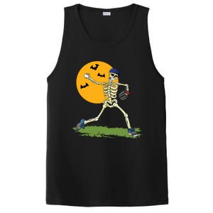 Baseball Skeleton Halloween Boy Baseball Halloween PosiCharge Competitor Tank