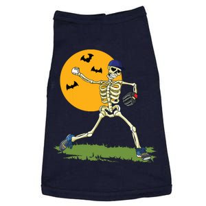 Baseball Skeleton Halloween Boy Baseball Halloween Doggie Tank