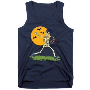 Baseball Skeleton Halloween Boy Baseball Halloween Tank Top