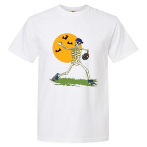 Baseball Skeleton Halloween Boy Baseball Halloween Garment-Dyed Heavyweight T-Shirt