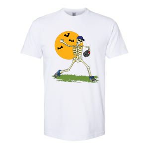 Baseball Skeleton Halloween Boy Baseball Halloween Softstyle CVC T-Shirt