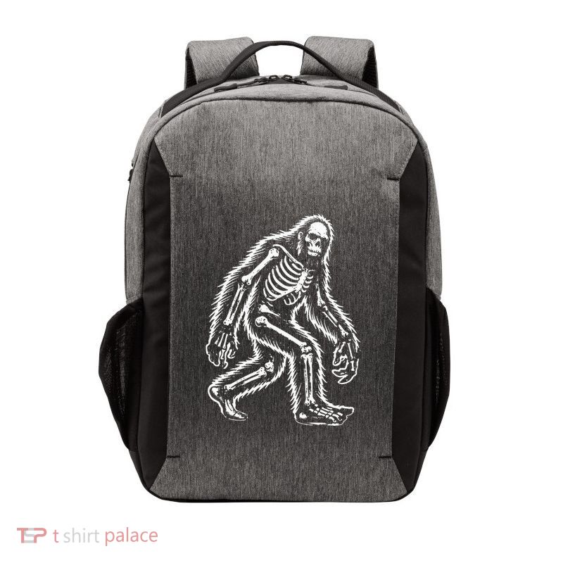Bigfoot Sasquatch Halloween Skeleton Vector Backpack