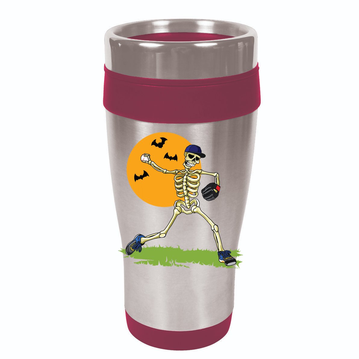 Baseball Skeleton Halloween Boy Baseball Halloween Vector Backpack