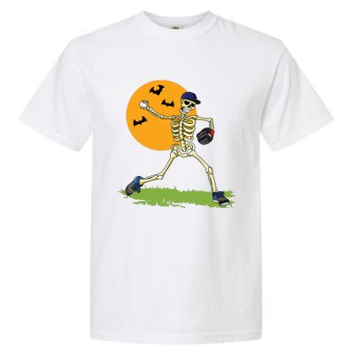 Baseball Skeleton Halloween Boy Baseball Halloween Garment-Dyed Heavyweight T-Shirt