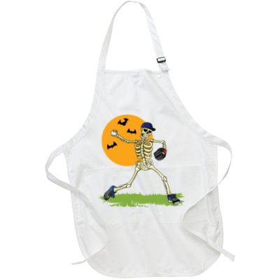 Baseball Skeleton Halloween Boy Baseball Halloween Apron