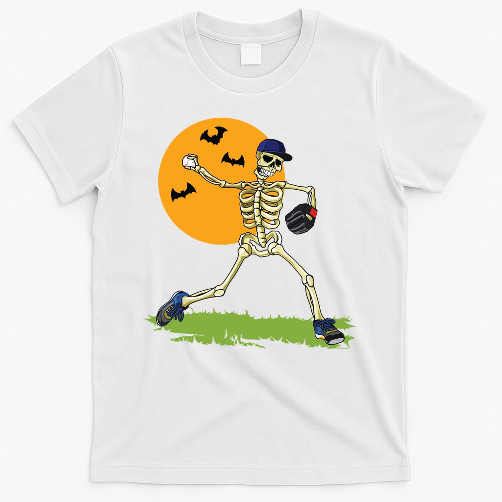 Baseball Skeleton Halloween Boy Baseball Halloween T-Shirt
