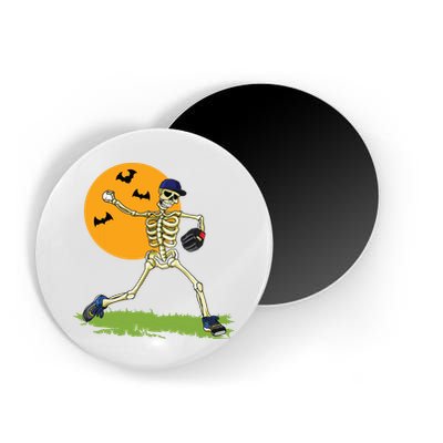 Baseball Skeleton Halloween Boy Baseball Halloween Magnet