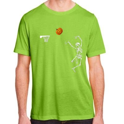 Basketball Skeleton Halloween Skeleton Pumpkin Adult ChromaSoft Performance T-Shirt